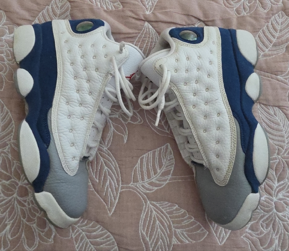 Jordan Sneakers White and Blue - Picture 4 of 10
